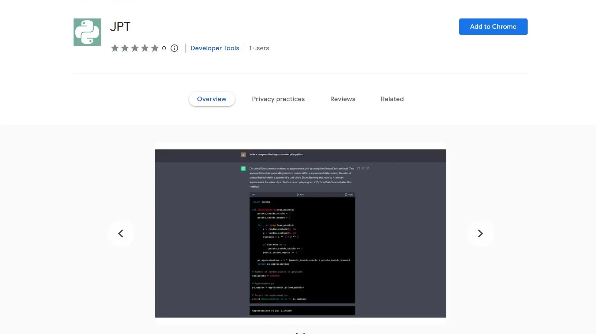 JPT JPT Chrome Extension