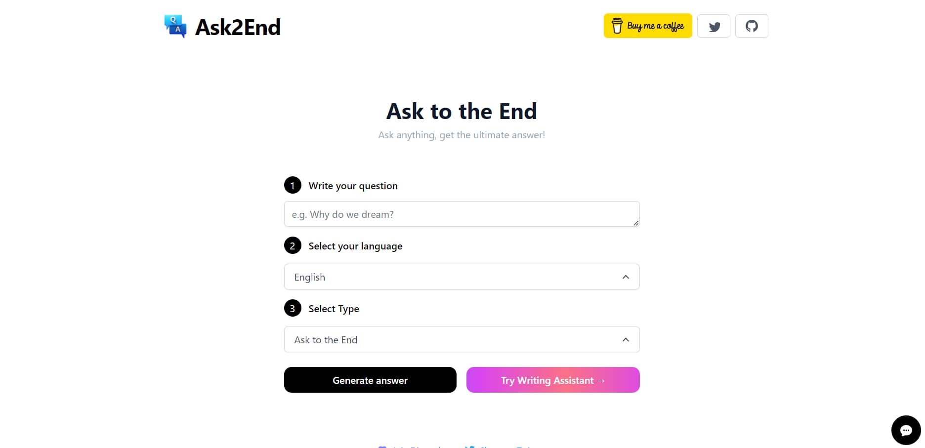 Ask2End