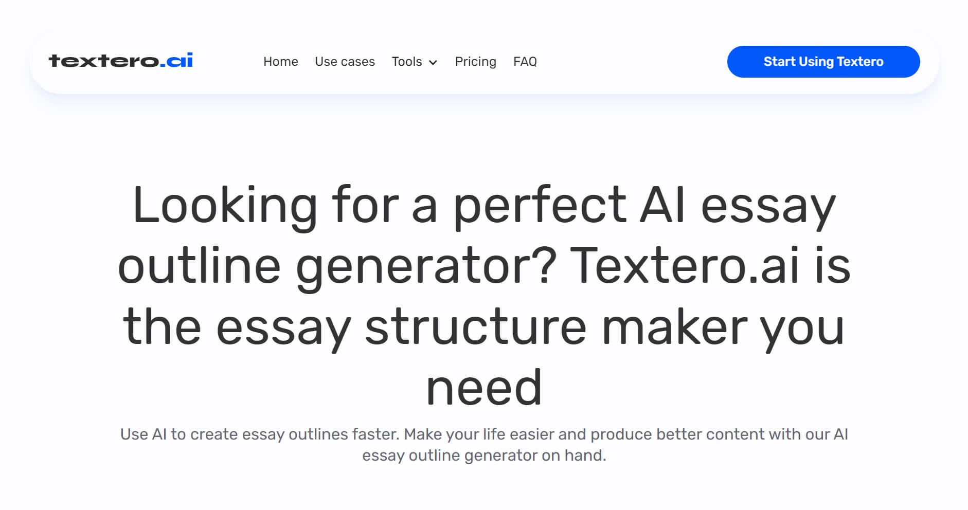 AI Essay Outline Generator Essay outline generator