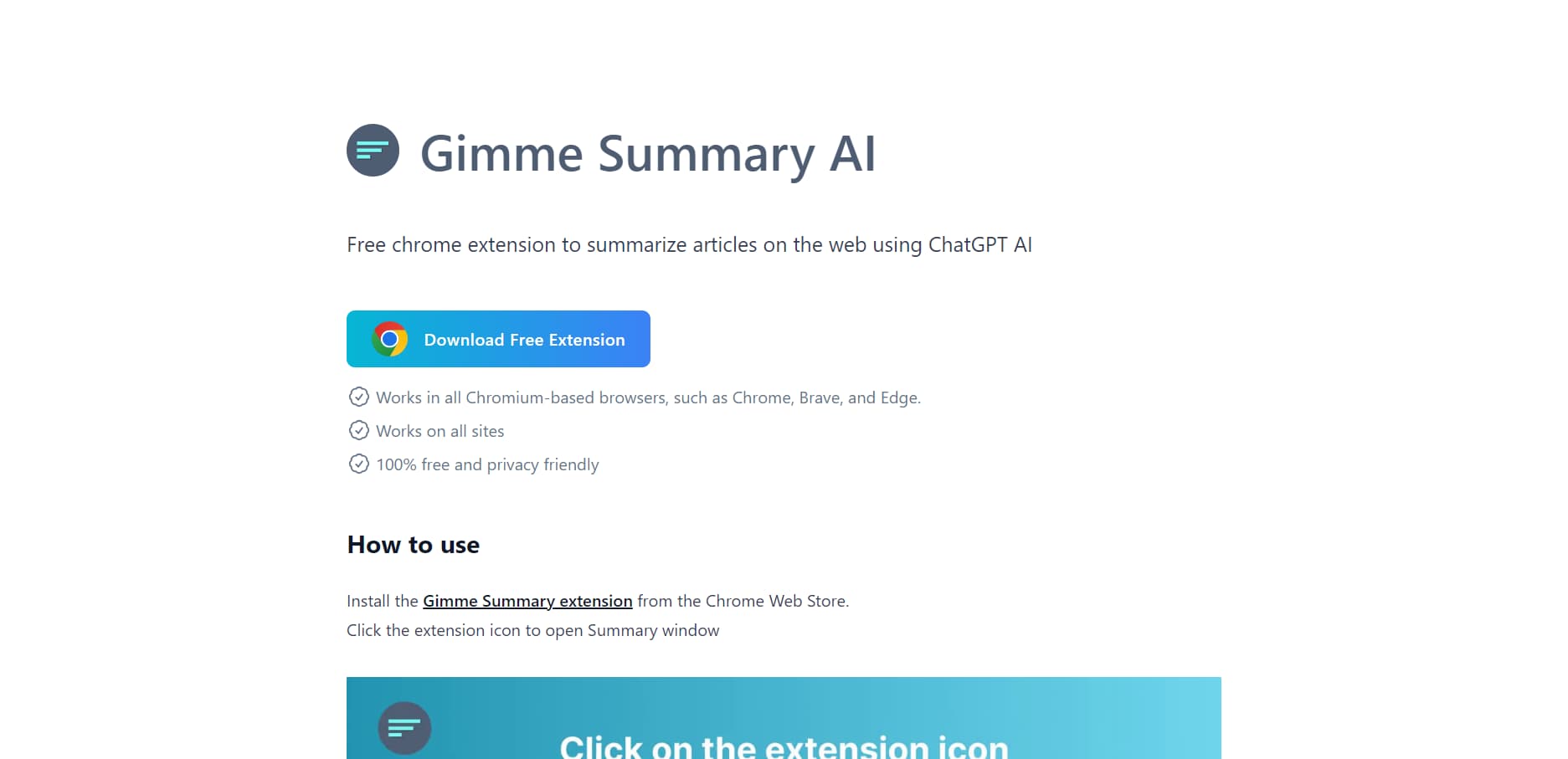 Gimme Summary AI Gimme Summary AI