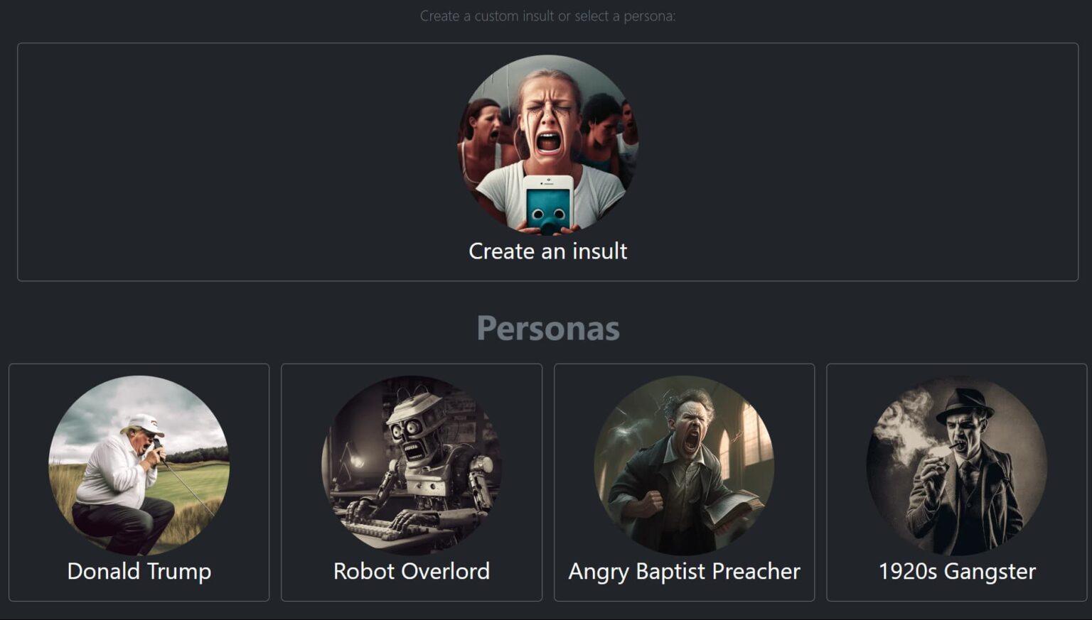 ai insult generator