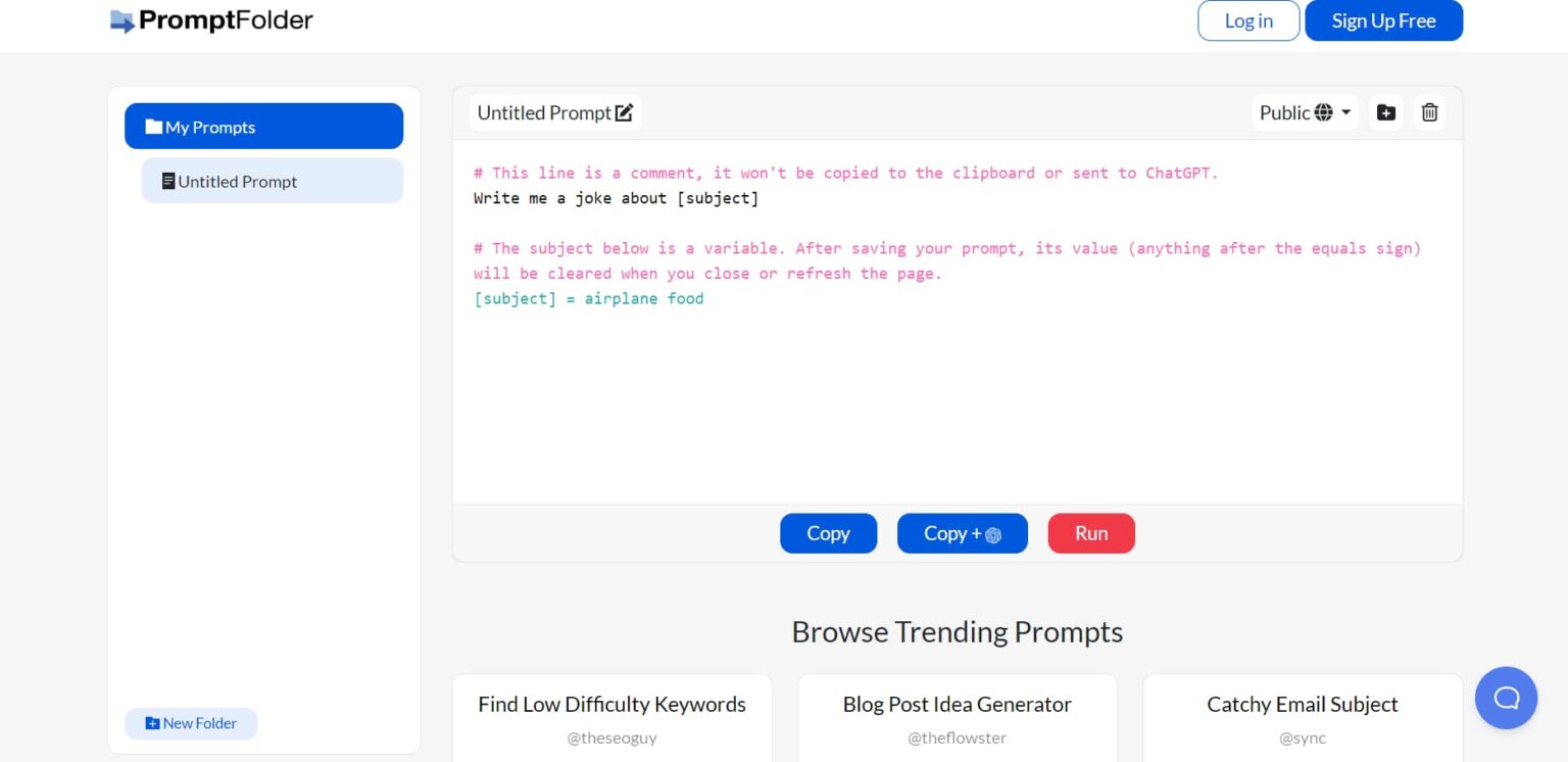 PromptFolder PromptFolder