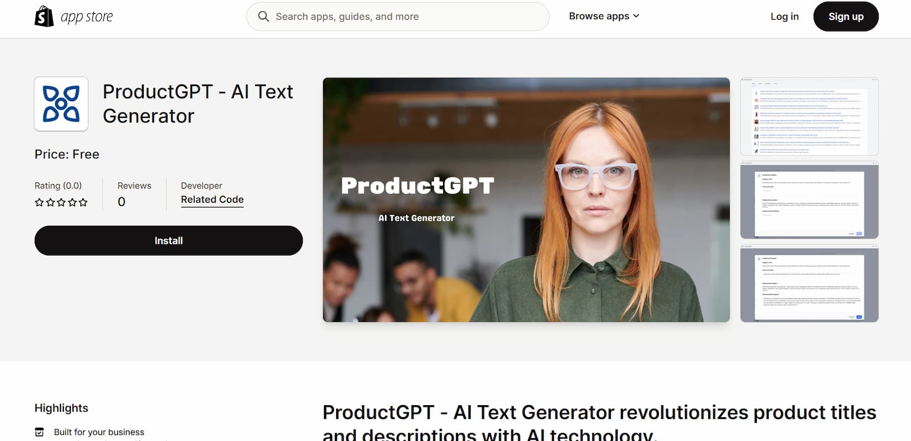 ProductGPT ProductGPT