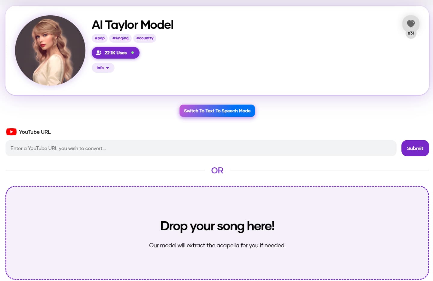 Random Taylor Swift Song Generator