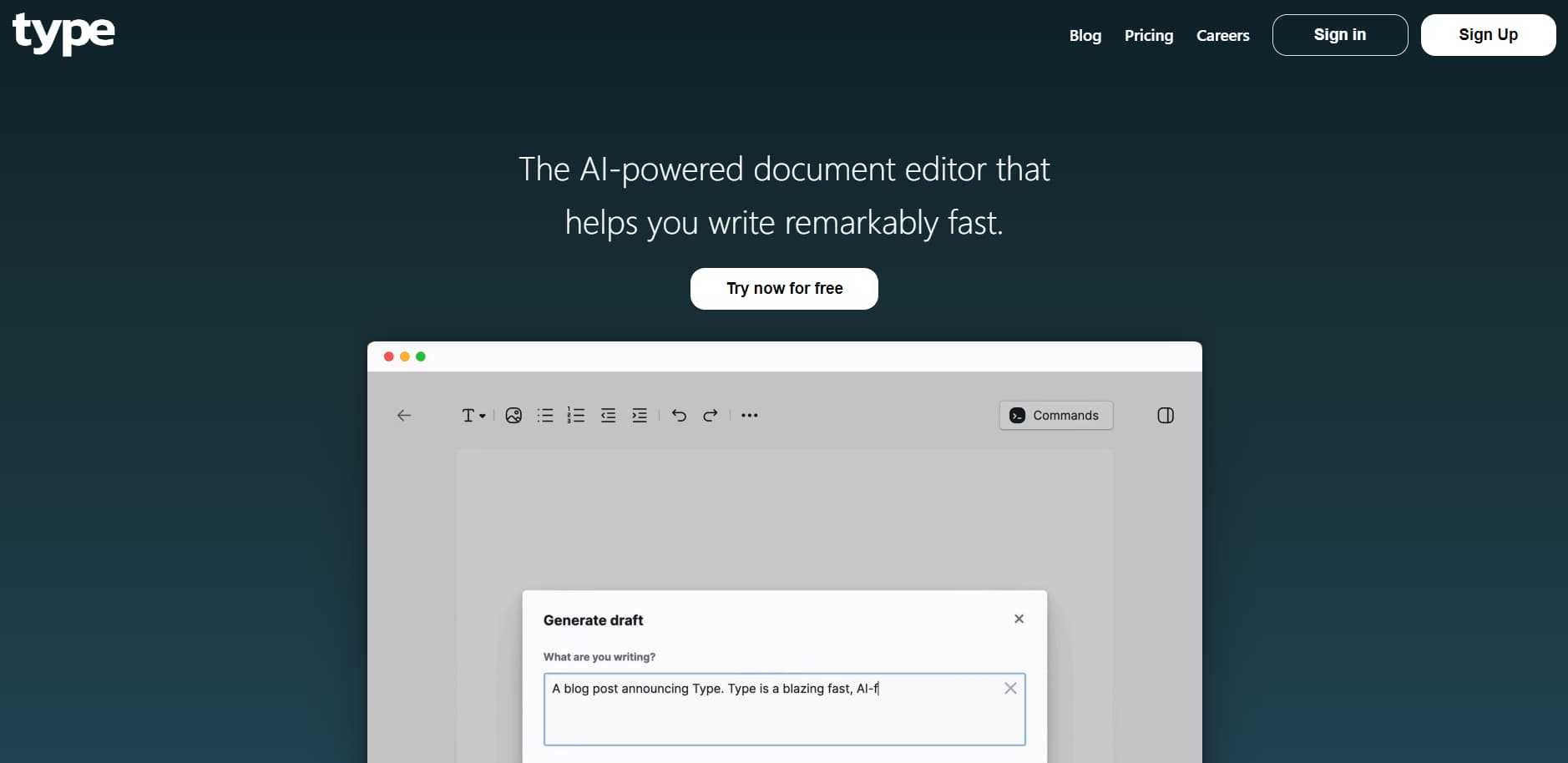 Type AI Type AI