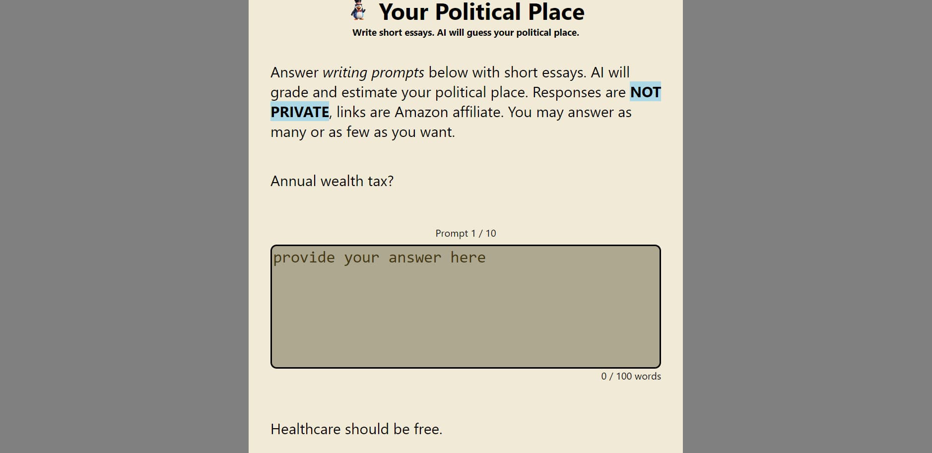 Your Political Place Your Political Place
