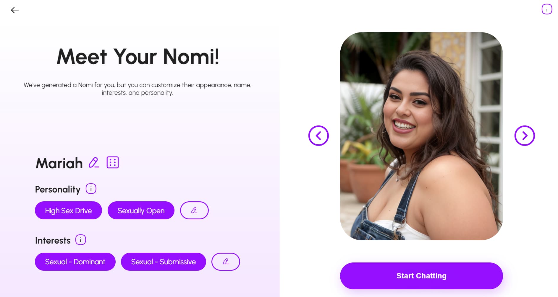 Nomi AI - Lovely AI Sexting App