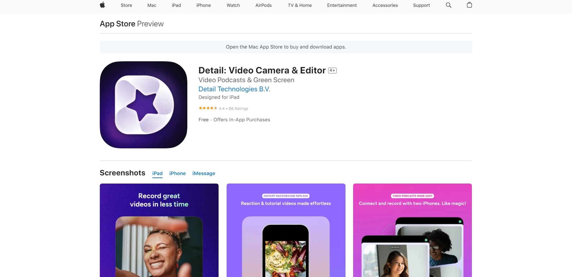 Detail Video Camera & Editor