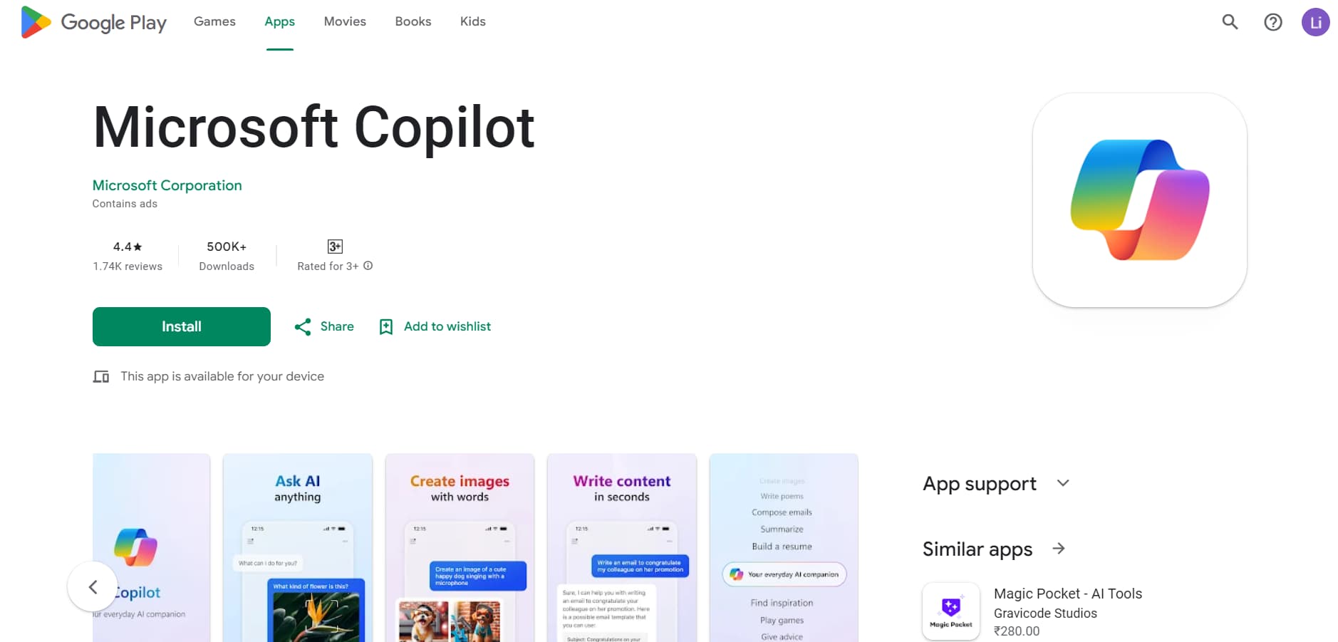 Microsoft Copilot for Android