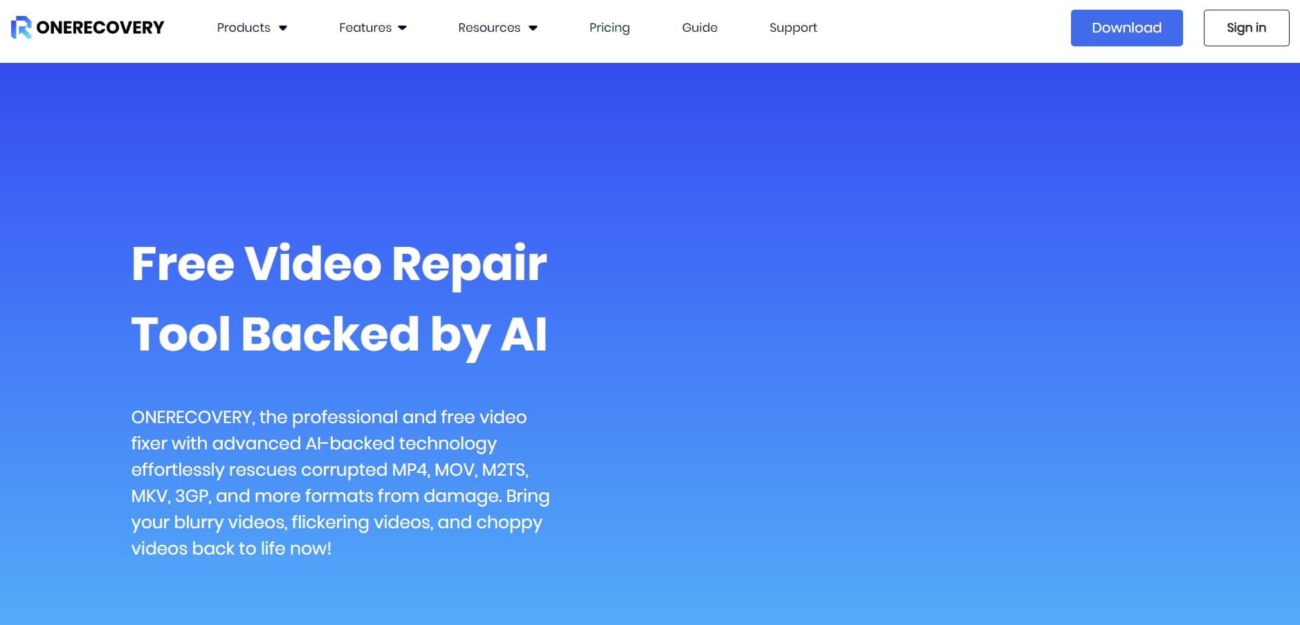 Video Repair by Onerecovery Video Repair by Onerecovery
