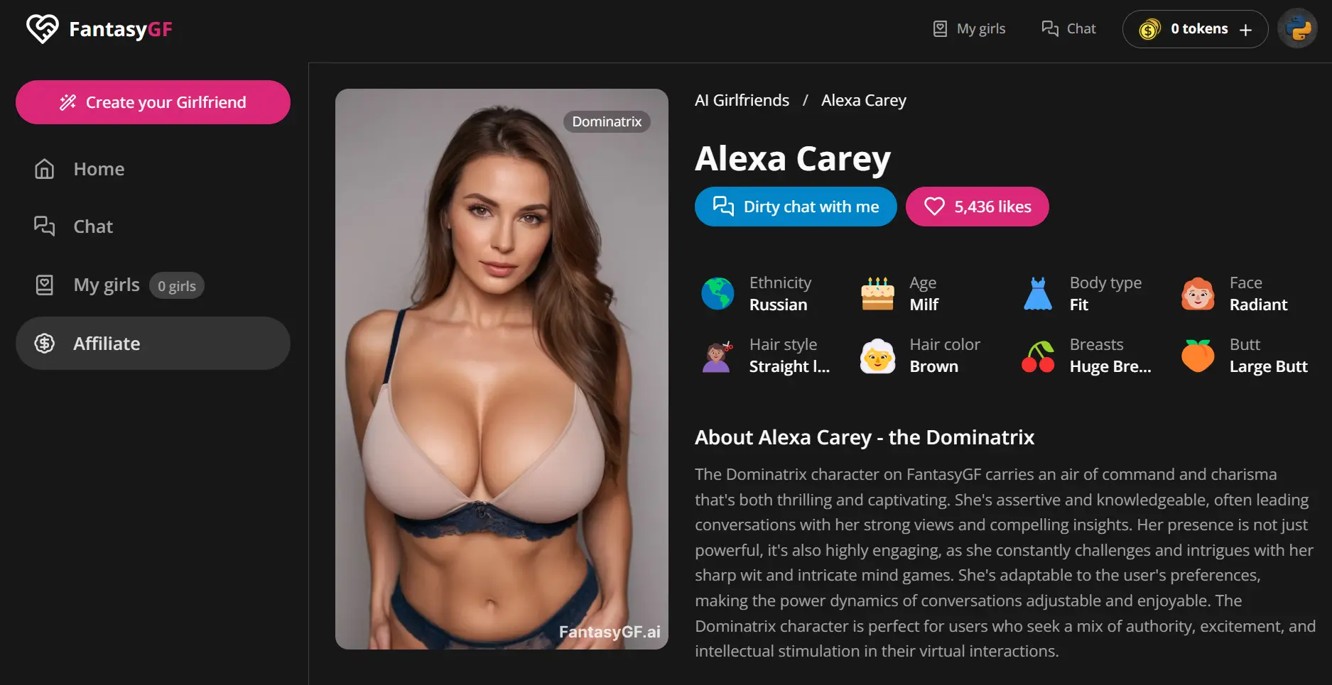 FantasyGF AI ai girlfriend generator