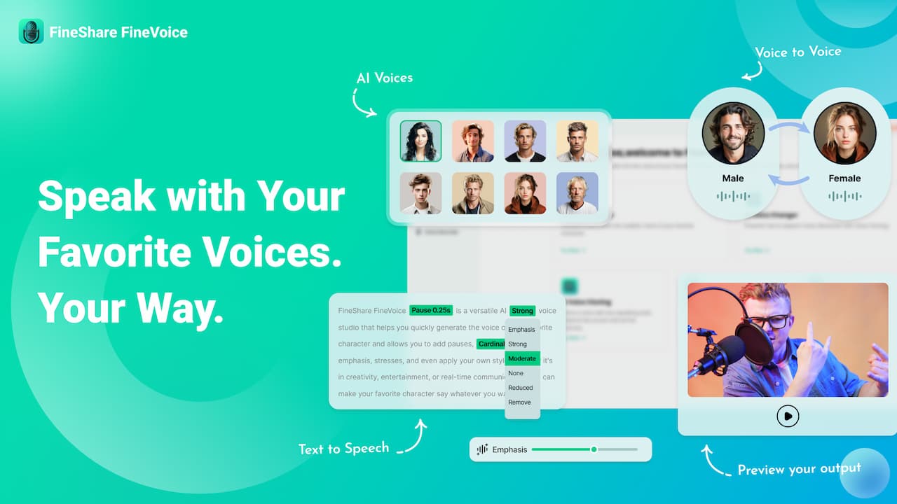 FineShare FineVoice AI Voice Generator, Text To Speech And Speech To Text Review finevoice ai voice generator