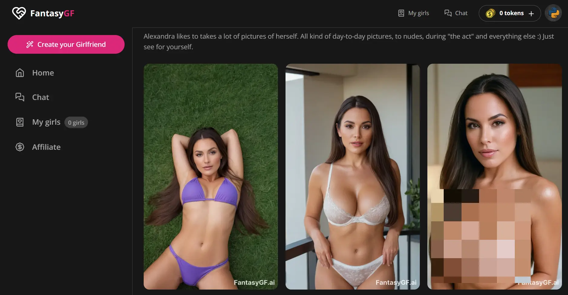 FantasyGF AI nsfw girlfriend