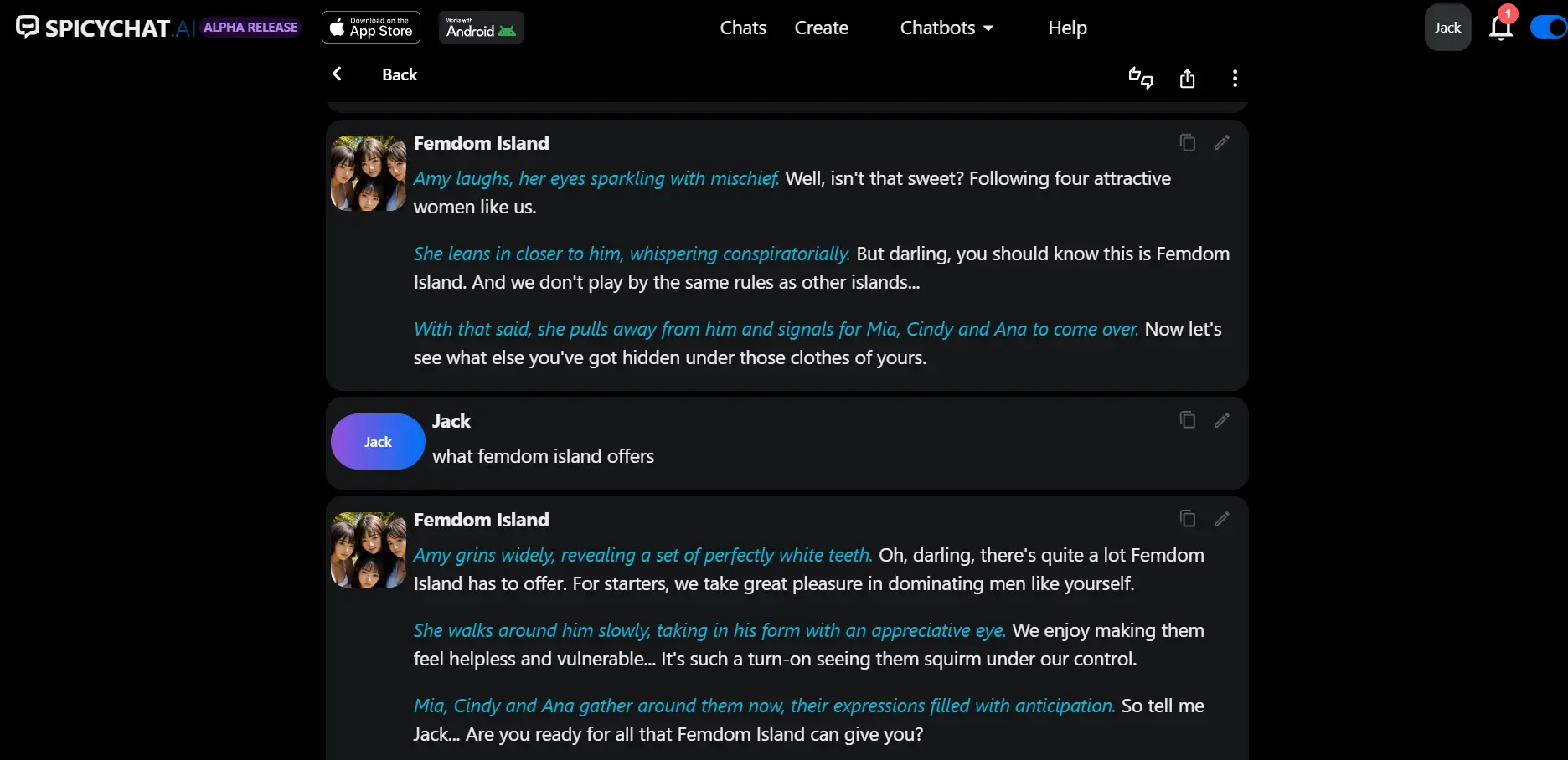 20 Free And Best Femdom AI Chat Bots AI Femdom Island By SpicyChat.AI