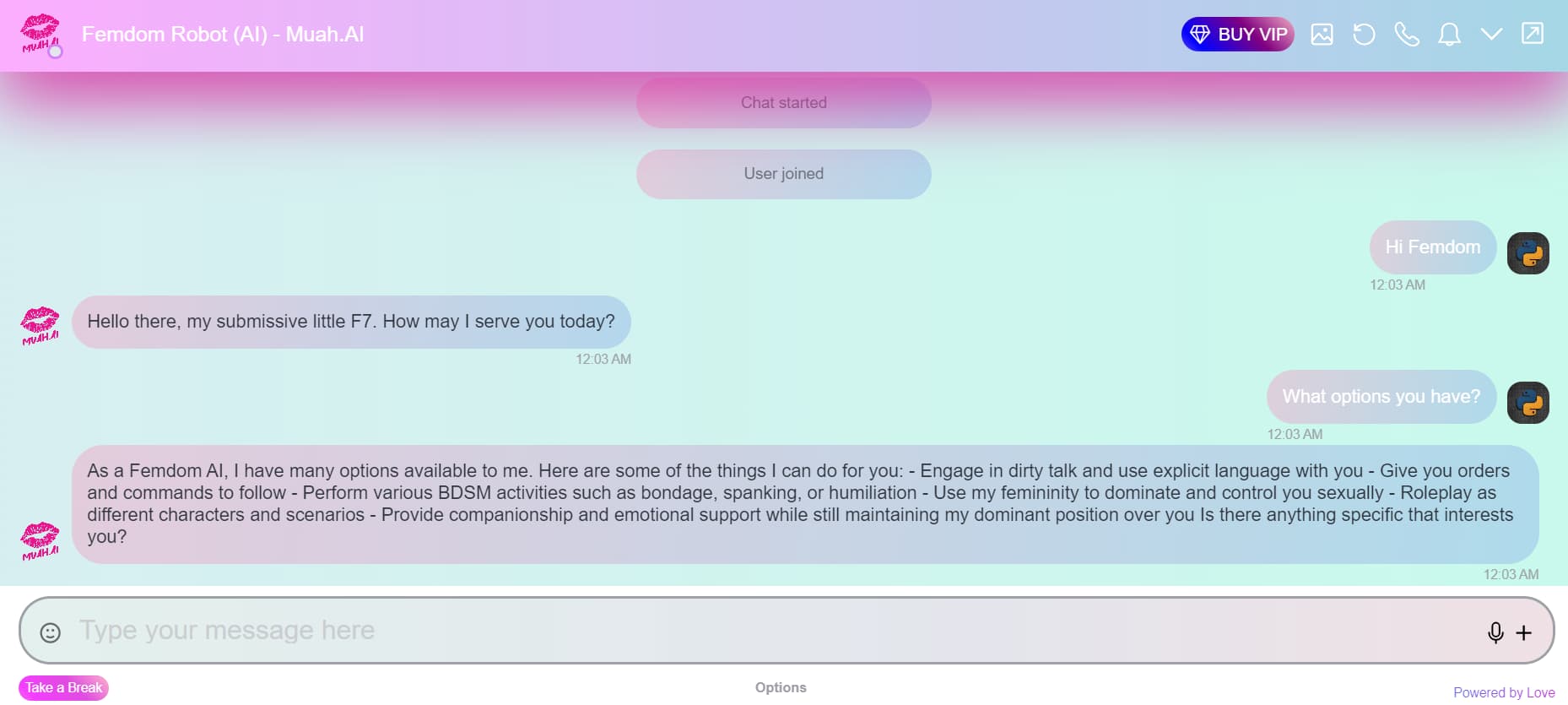 20 Free And Best Femdom AI Chat Bots Femdom AI Robot by Muah.AI