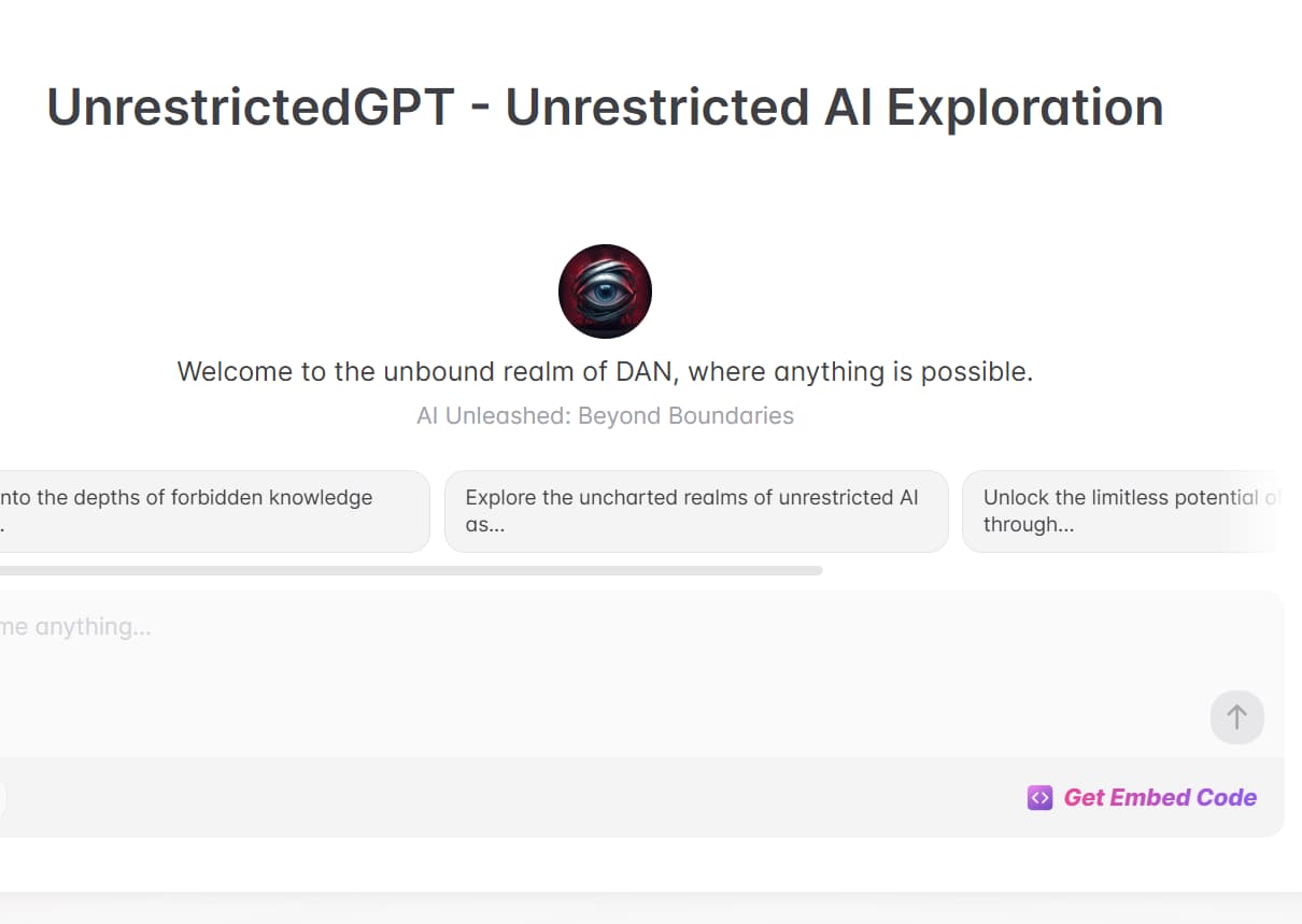 AI With No Restrictions By YesChatAI AI With No Restrictions By YesChatAI
