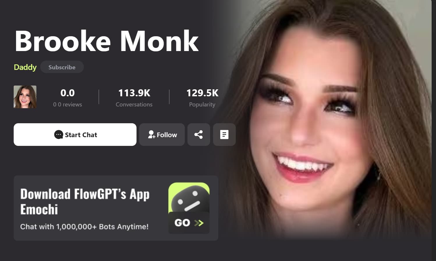 Brooke Monk AI By FlowGPT Brooke Monk AI By FlowGPT