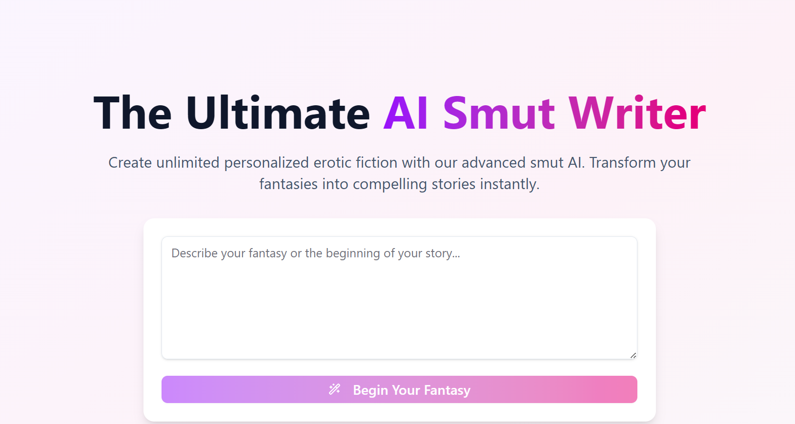 AI Smut Writer