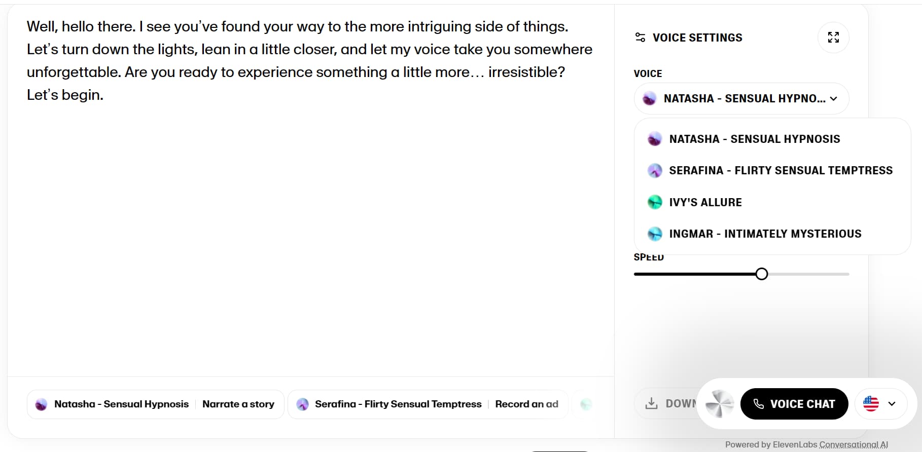 AI Voice porn By Eleven Labs