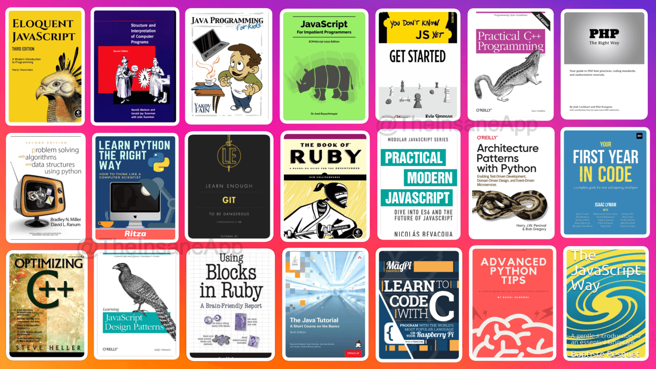 Free Programming Books PDF For Beginners, Intermediate and Advanced Developers