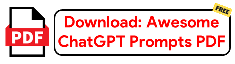 ChatGPT Prompts PDF