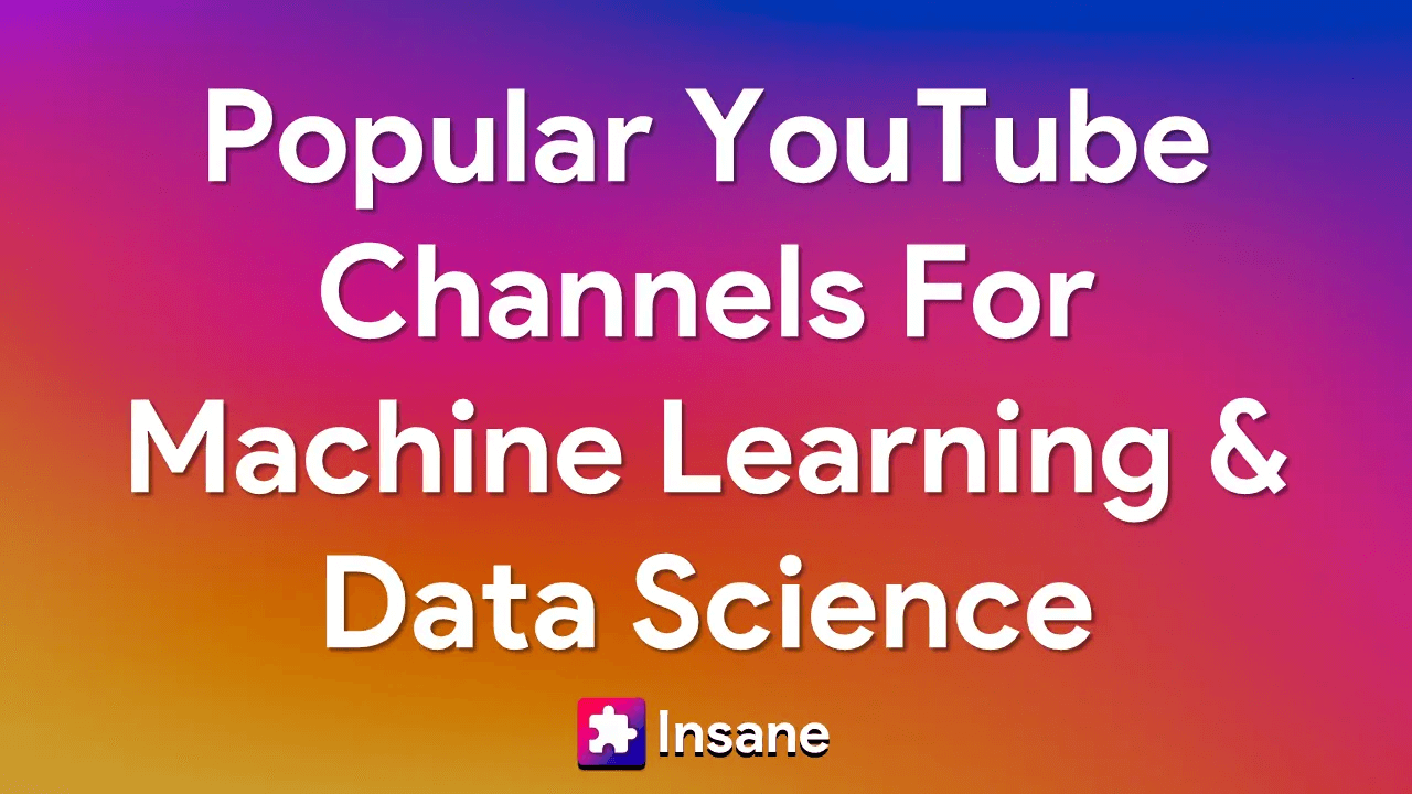 best youtube channel for machine learning and data science