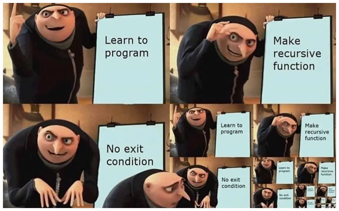 20+ Programming Concepts Through Memes Infinite Loop Example