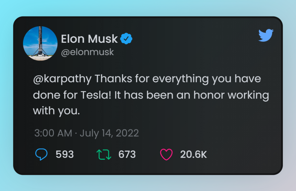 Tesla Loses Its Head Of Artificial Intelligence 'Andrej Karpathy' Tesla’s head of AI is out