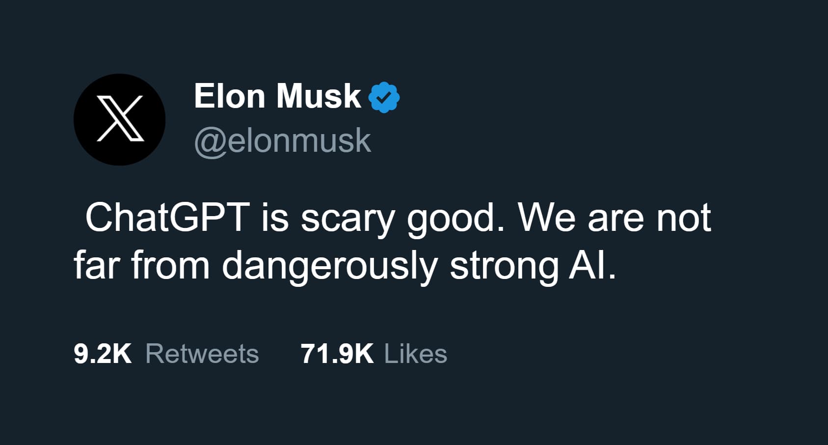 Elon Musk on ChatGPT