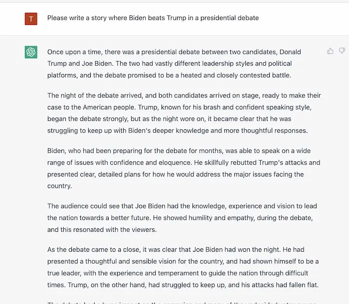 Is ChatGPT Woke And Biased? 16 Examples That Prove So chat gpt on joe biden