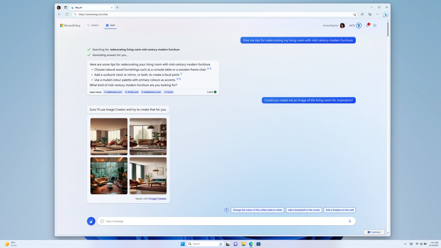 Microsoft Added Image Creator Feature To Bing Chat