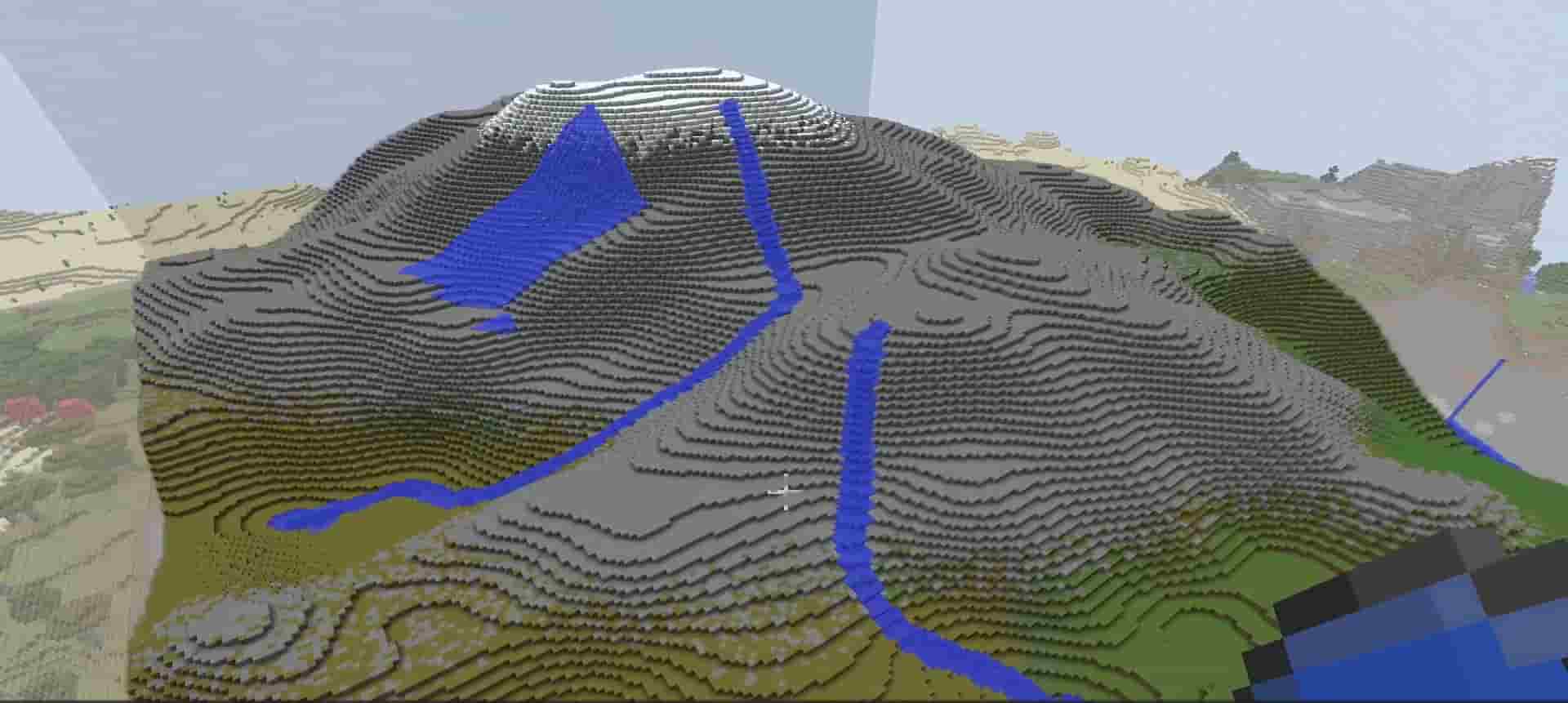 Creates A Landscape With More Accurate River Generation In Minecraft Using Python - Python Project With Source Code