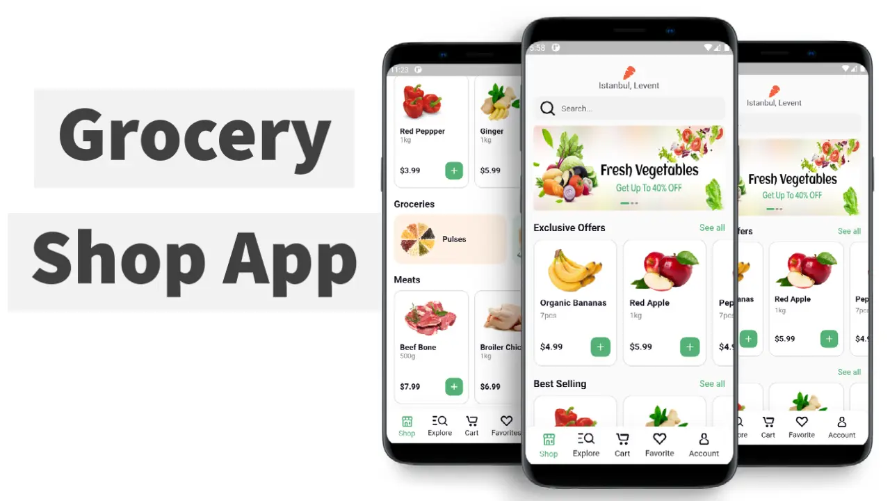 flutter grocery app ui kit free