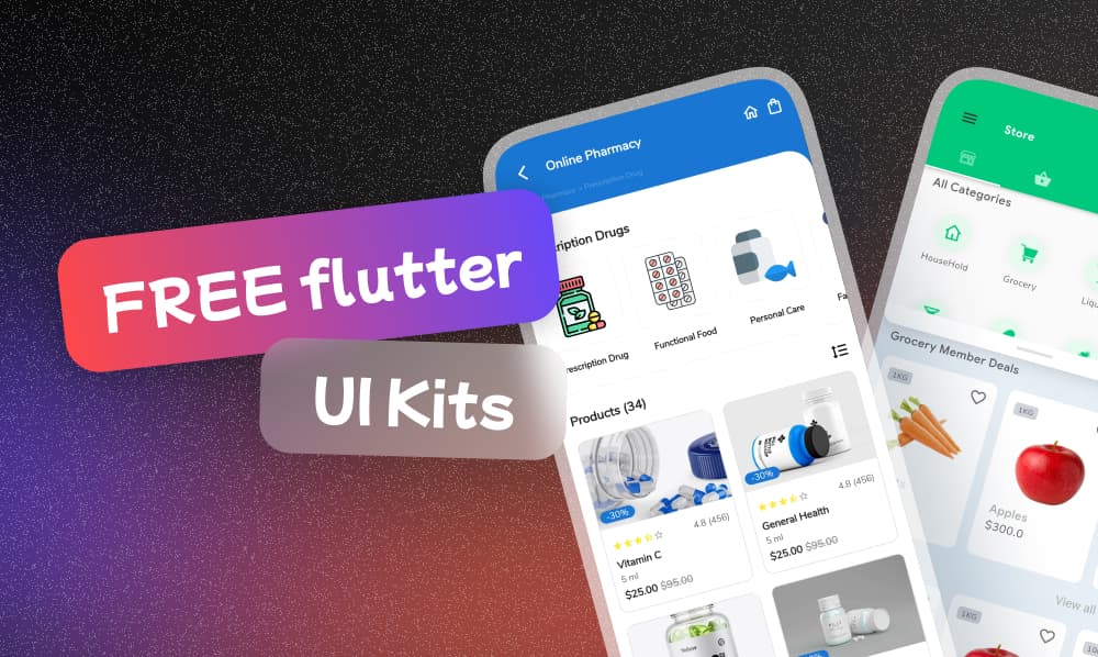 best free and open source flutter ui kits