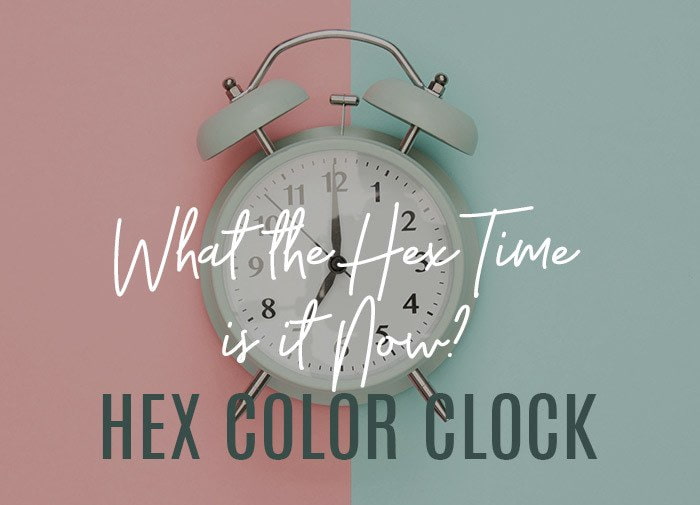 Clock That Displayed Time As Hex Color