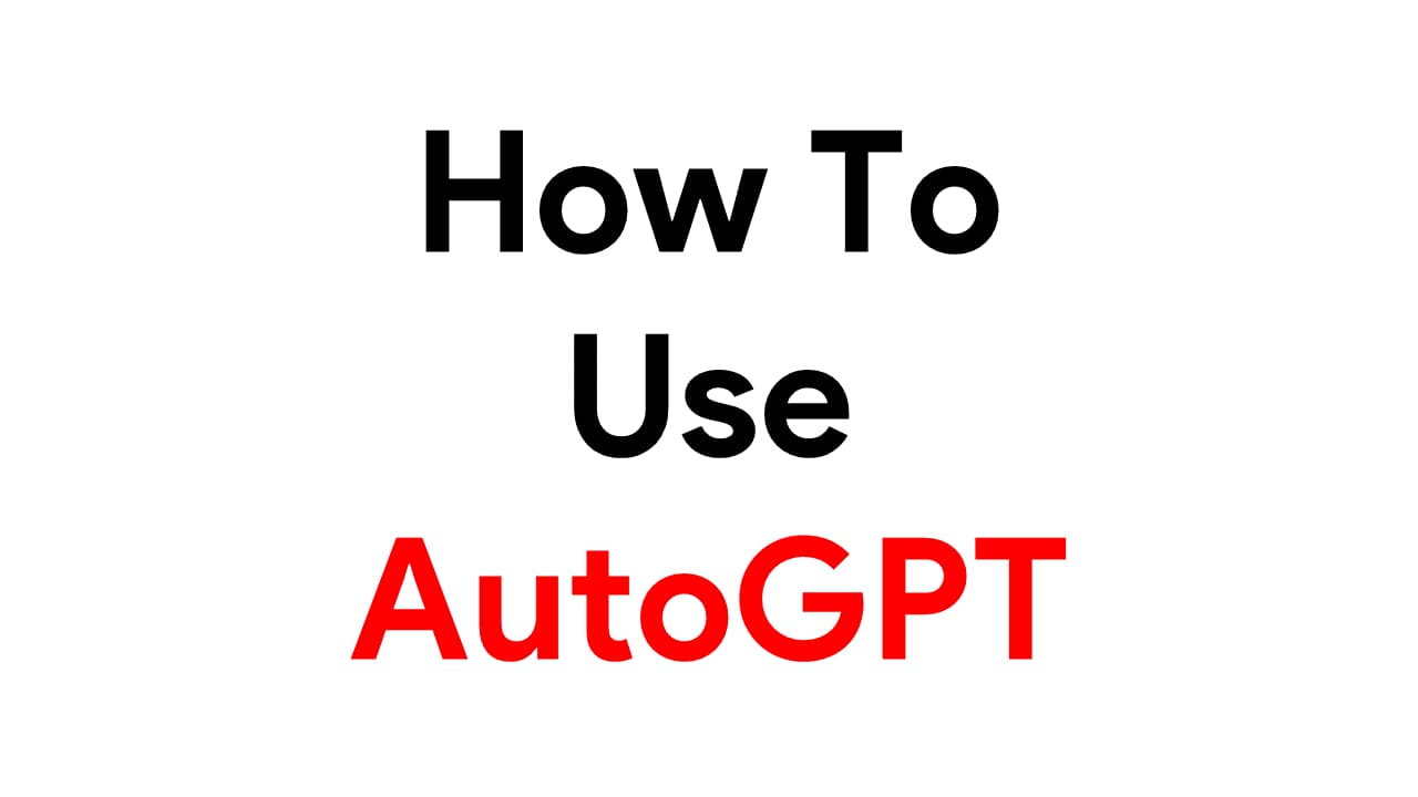 How to use AutoGPT