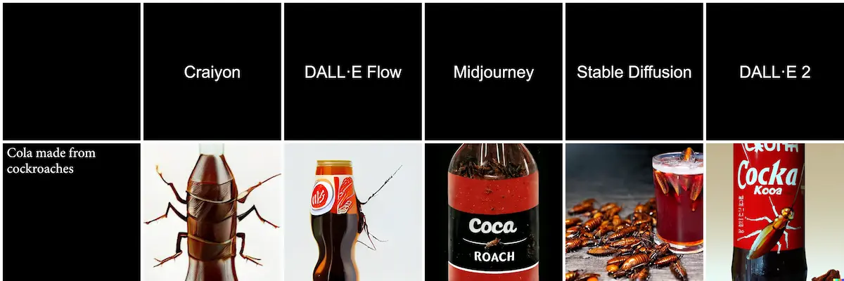 Midjourney vs Dall-E 2 vs Stable Diffusion vs Craiyon vs Dall E Flow