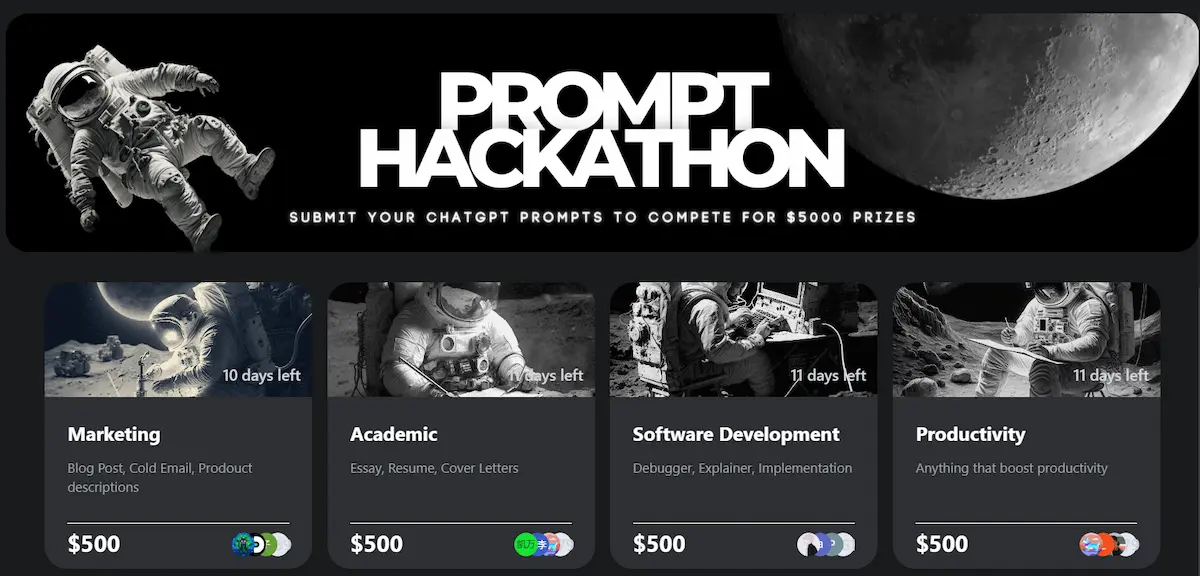 chatgpt prompt hackathon and chatgpt plus giveaway