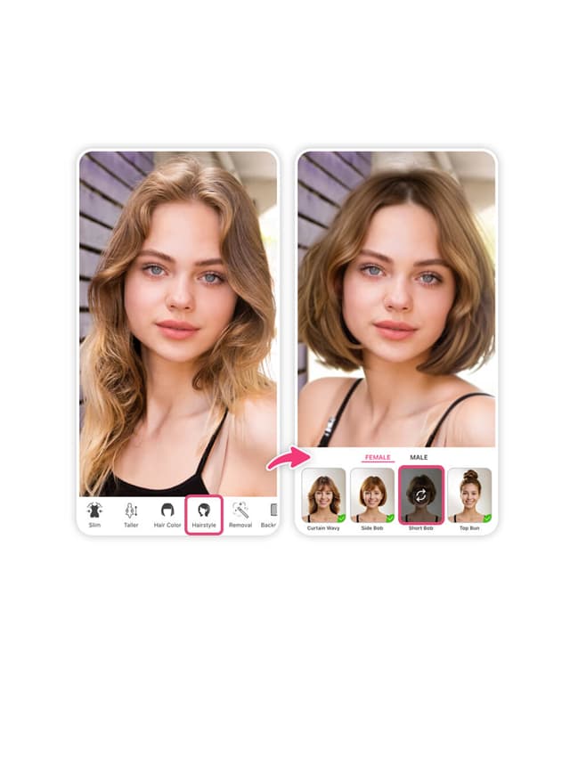 Free AI Hairstyle Changer