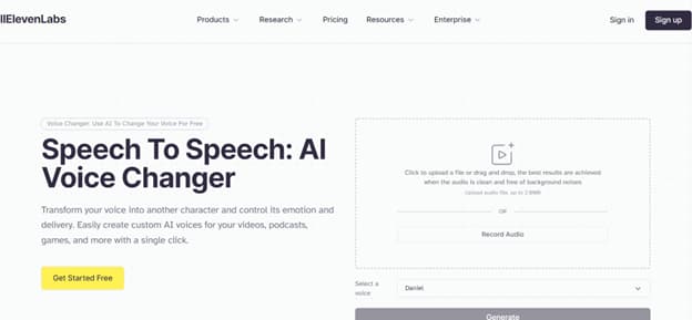 7 Best AI Voice Changers for Content Creators in 2025 (Ranked) Eleven Labs Voice Changer