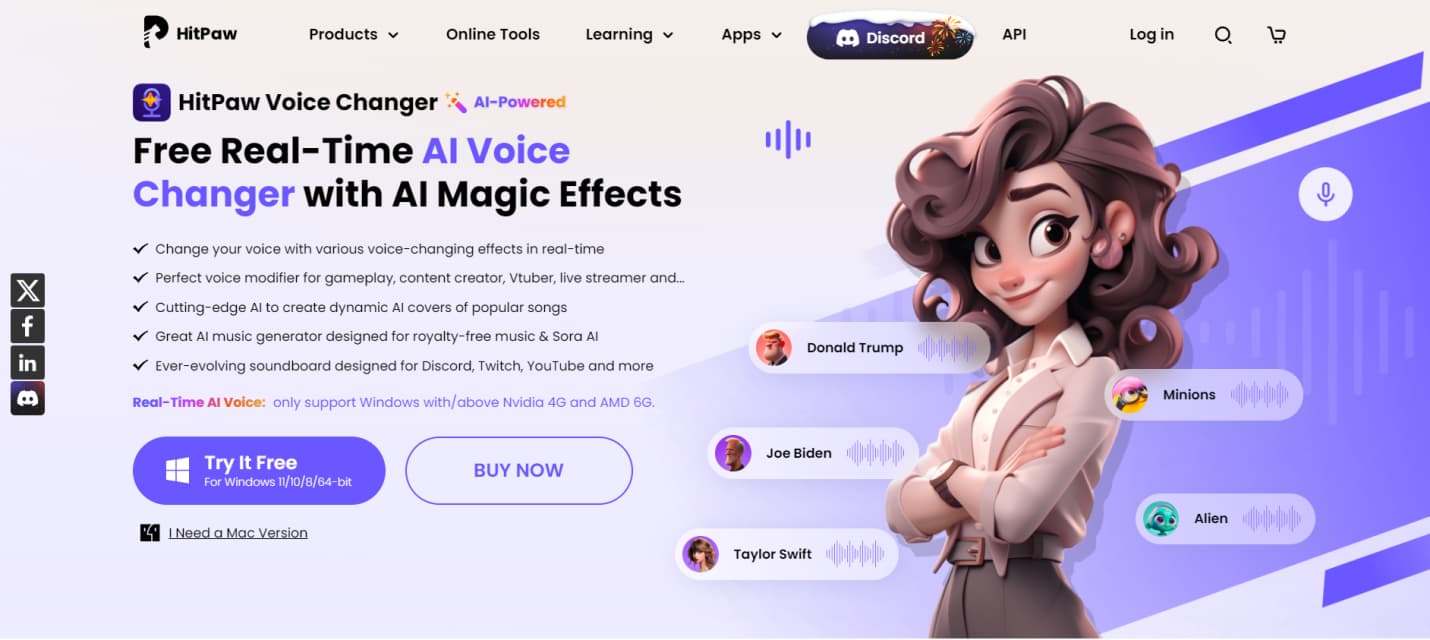 7 Best AI Voice Changers for Content Creators in 2025 (Ranked) HitPaw Voice Changer