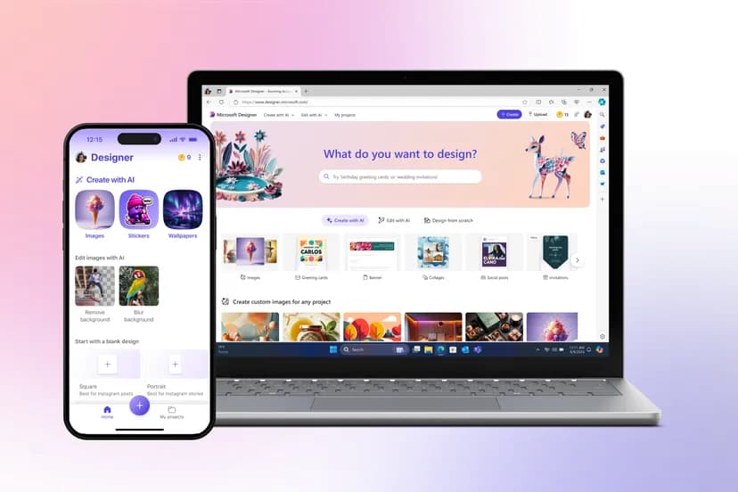 Microsoft Rolls Out New AI Designer App on iOS and Android Microsoft Rolls Out New AI Designer App on iOS and Android