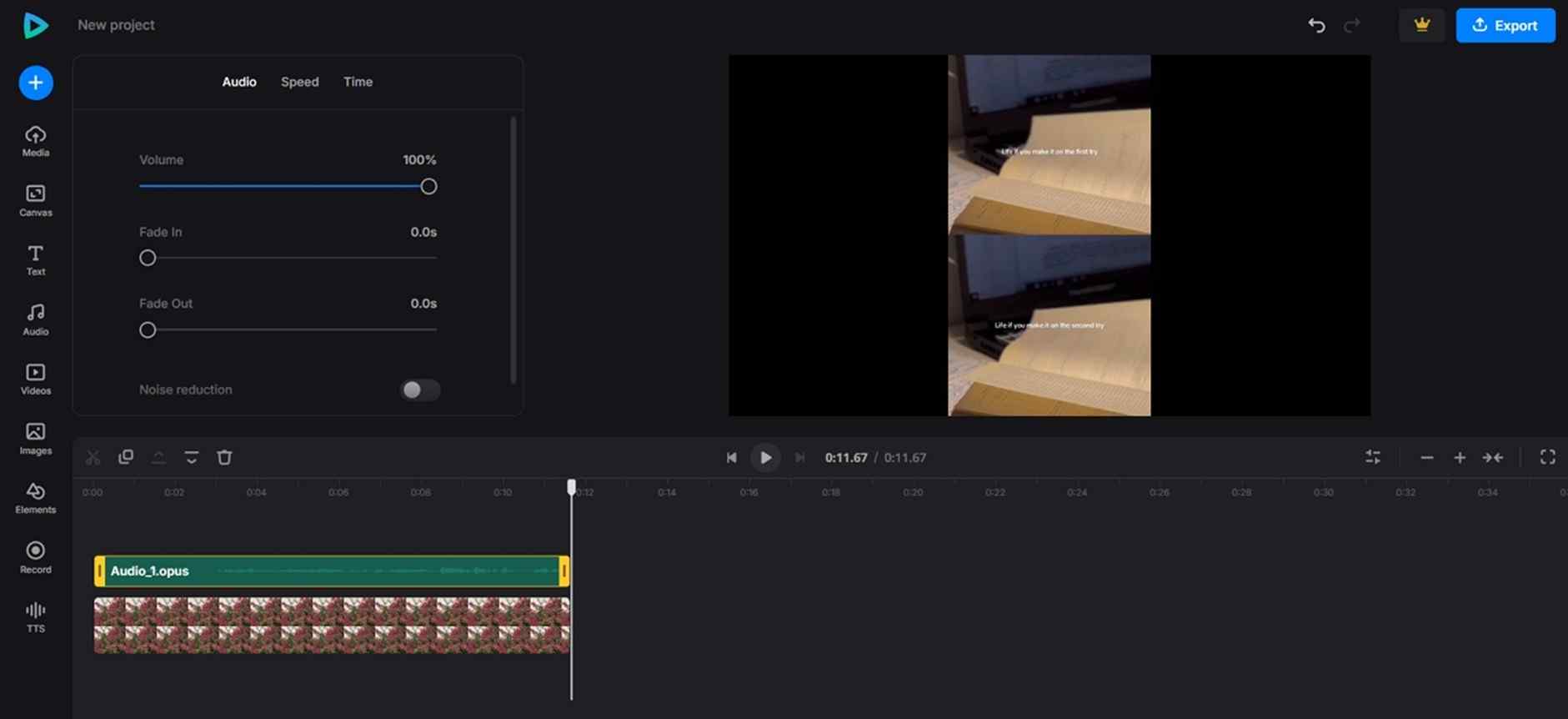 clideo audio to video sync
