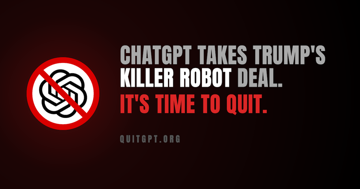 Over 1.5 Million Users Joined QuitGPT To Boycott ChatGPT Over 1.5 Million Users Joined QuitGPT To Boycott ChatGPT
